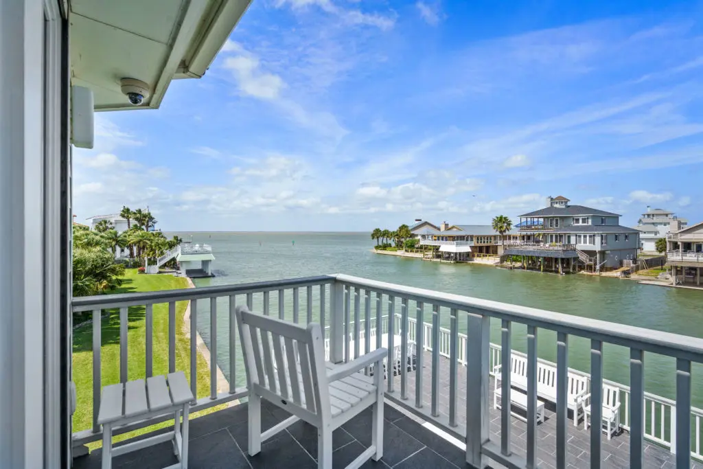 Great views from the Jamaica Beach residence at 16502 Bayfront Drive (Photo by Sonya Bertolino for Douglas Elliman Realty)