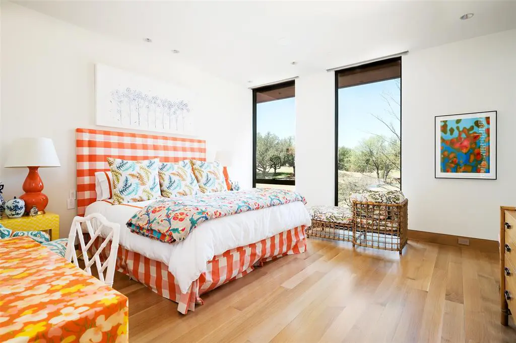 A more colorful bedroom. 
