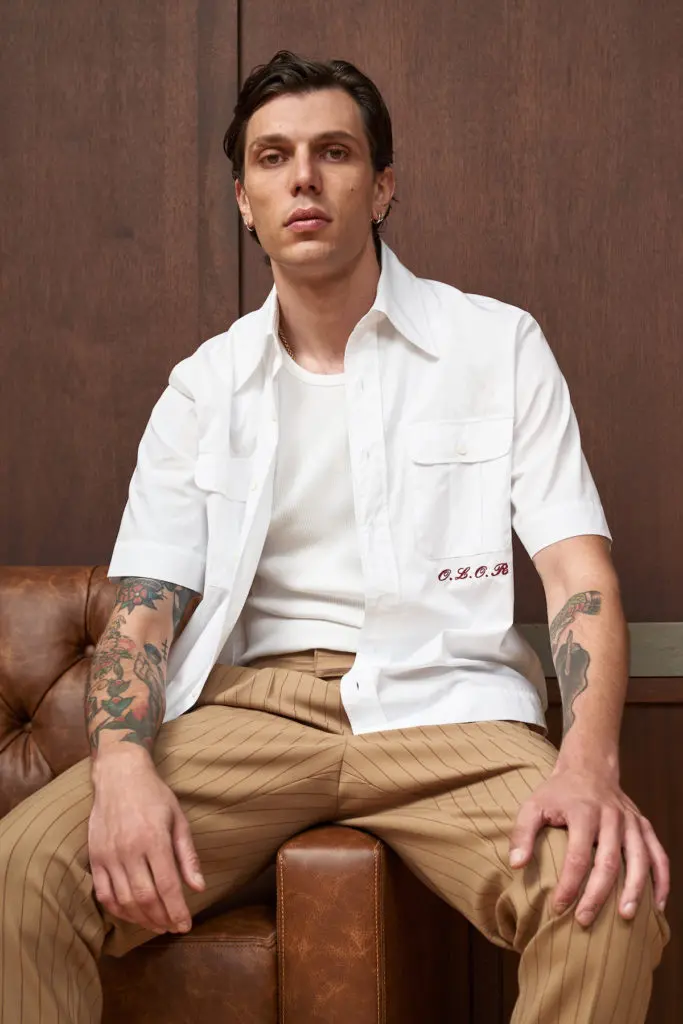 Our Lady of Rocco Baker's Shirt, made with 100 percent cotton and pearl buttons. ($195)