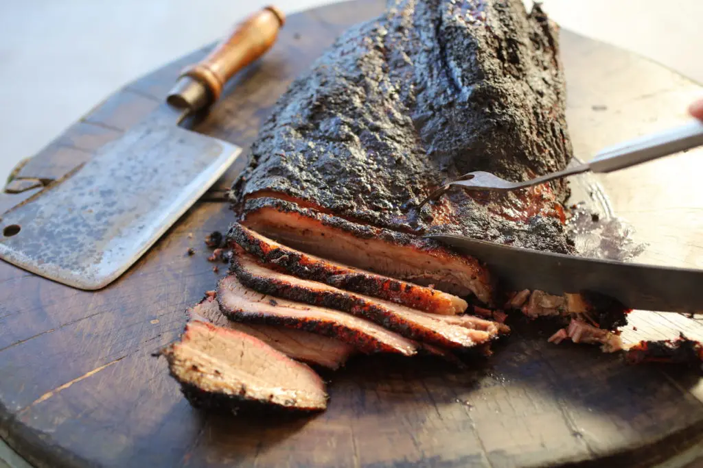 Cooked and smoked low and slow, Goode Company's BBQ brisket is a signature dish at all the company's locations. (Photo by Paula Murphy)