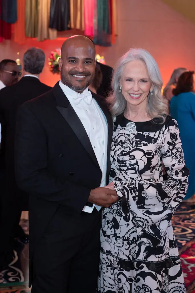 Alvin Abraham, Susan Sarofim (Photo by Wilson Parish)
