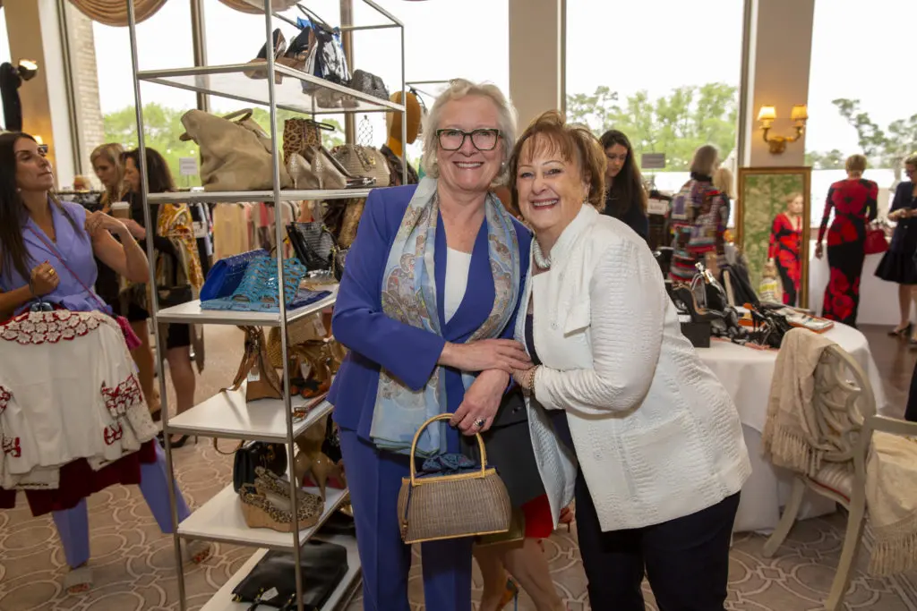 Amanda Gelb, Deborah Dunkum at the Salvation Army Women's Auxiliary Reflections on Style luncheon (Photo by Jenny Antill)