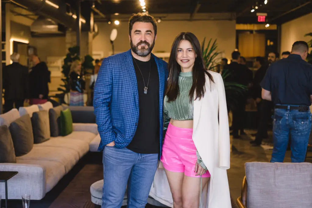 Anton Rudjuk, Monica Cuello at the kick-off for the CAMH Gala and Art Auction (Photo by Johnny Than) 