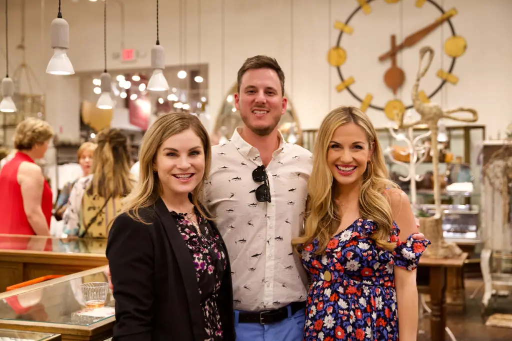 Anya Marmuscak, Chris Wadley, Katherine Whaley at the American Heart Association 'Shop With Heart" launch at Kuhl-Linscomb. (Photo by Painted Peacock Photography)