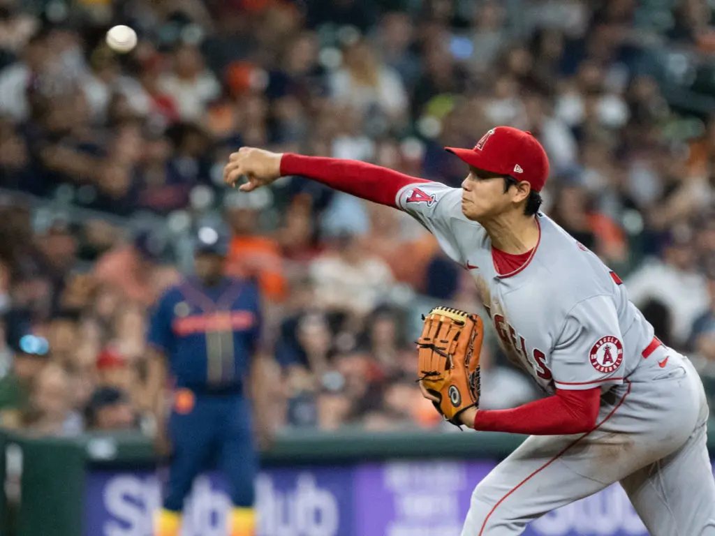 Shohei Ohtani may be able to followup his MVP season with a Cy Young if he keeps pitching like this. (Photo by F. Carter Smith)