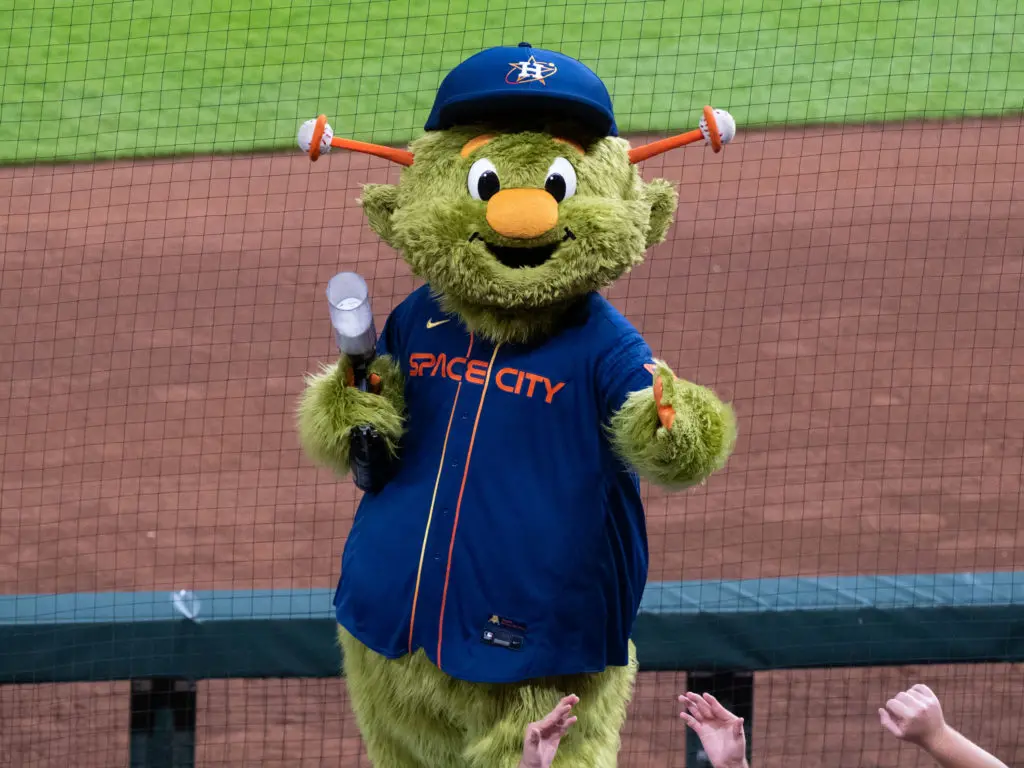 Orbit can make any uniform look good. (Photo by F. Carter Smith)