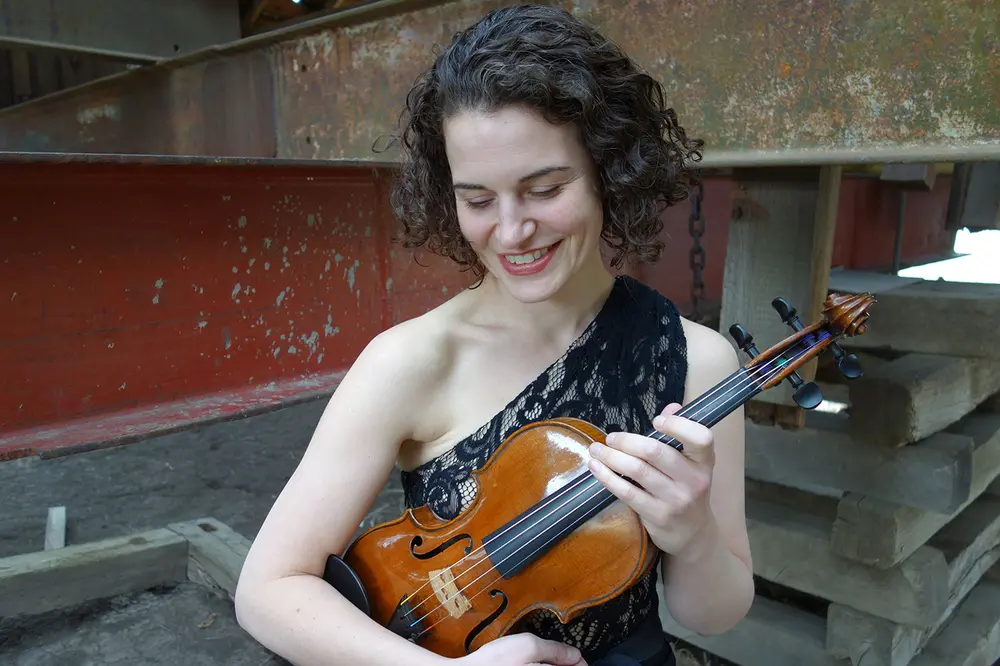 HSPVA graduate Rebecca Fischer, will be soloing with the orchestra at the Miller Outdoor Theatre concert on Saturday. (Photo by Anthony Hawley)