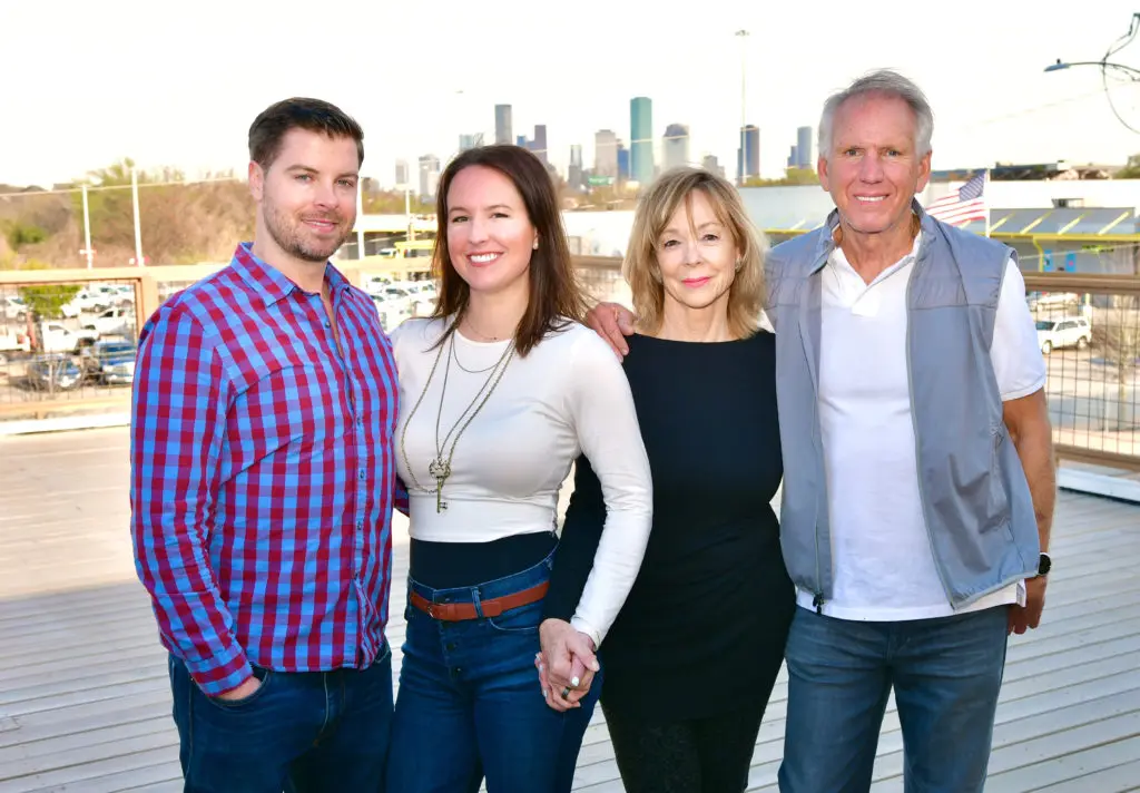Owners of the new Patterson Park Patio Bar include from left to right Brendan Murphy, Caroline Murphy, Candice Schiller, and Lonnie Schiller. Photo courtesy of Alex Montoya.