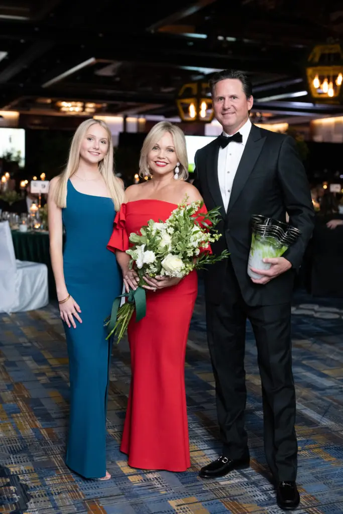 JDRF Promise Ball honorees Freyja & Travis Lauritsen and their daughter Caris (Photo by Daniel Ortiz)