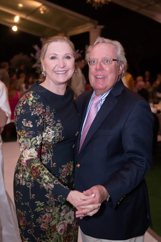Carol & Mike Linn at the Bayou Bend Garden Party (Photo by Wilson Parish)