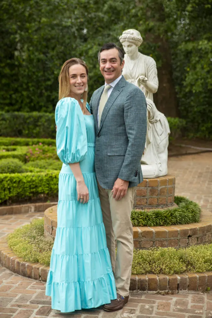 Catherine & Jay Goossen at the Bayou Bend Garden Party (Photo by Jenny Antill)