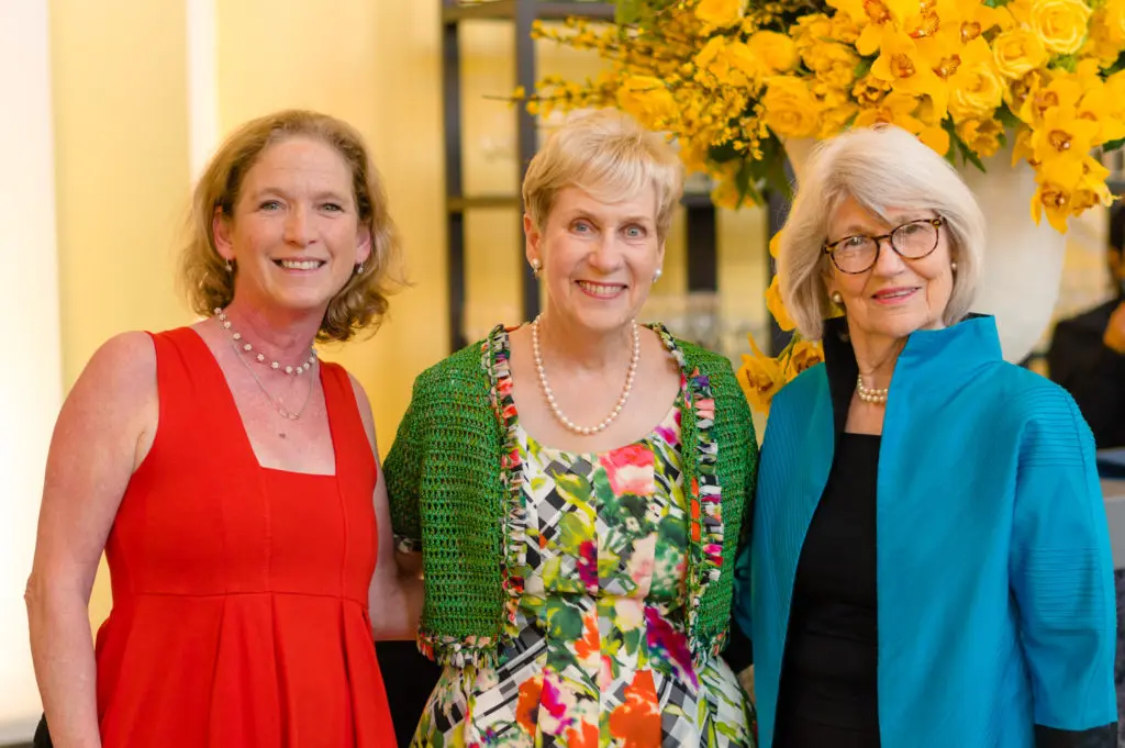 Claire Smith, Linnet Deily, Roni McMurtrey at Rice University's 'A Celebration for Brockman Hall for Opera' (Photo by Jeff Fitlow)