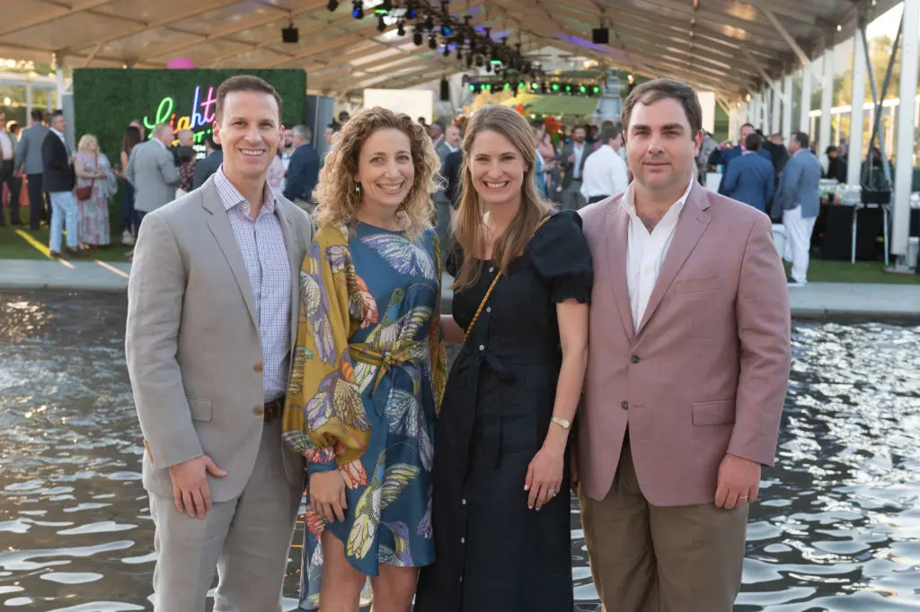 Don & Colleen Walker, Kelly & David Leonard at Memorial Hermann's Light it Up evening (Photo by Wilson Parish)