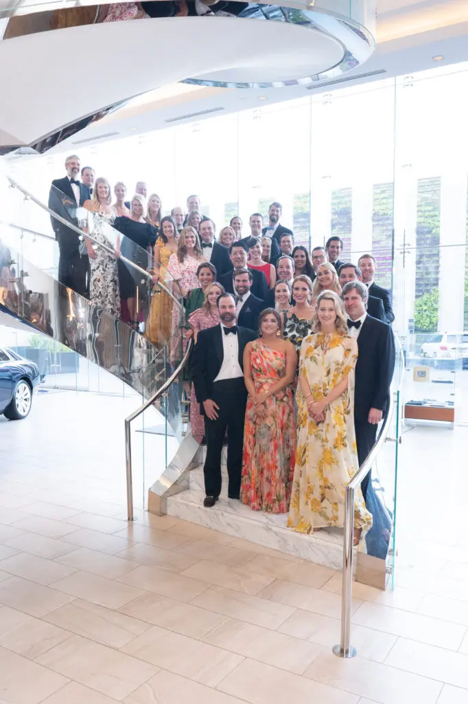 Children's Fund board members gather on the stairs of the Post Oak Hotel during the annual gala (Photo by Wilson Parish)
