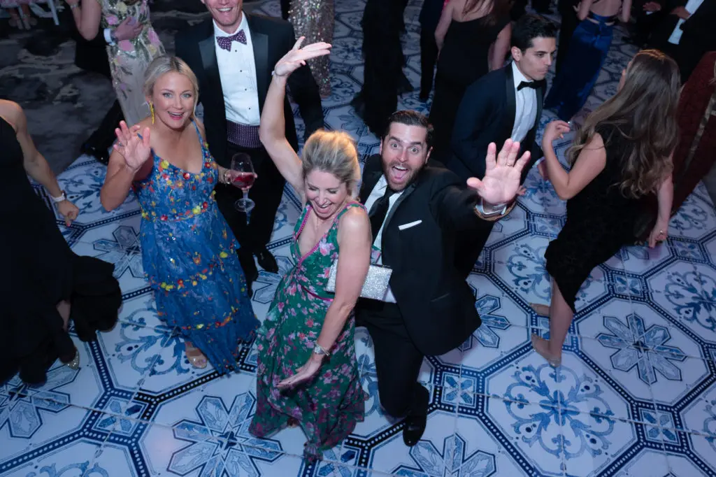 The Children's Fun supporters in a dancing mood at the annual gala at The Post Oak Hotel (Photo by Wilson Parish)