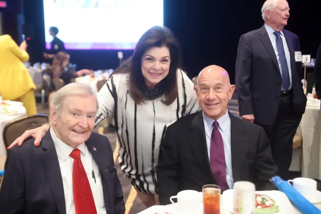 Dave & Laura Ward, State Senator John Whitmire at the Houston's Heroes luncheon (Photo by Quy Tran)