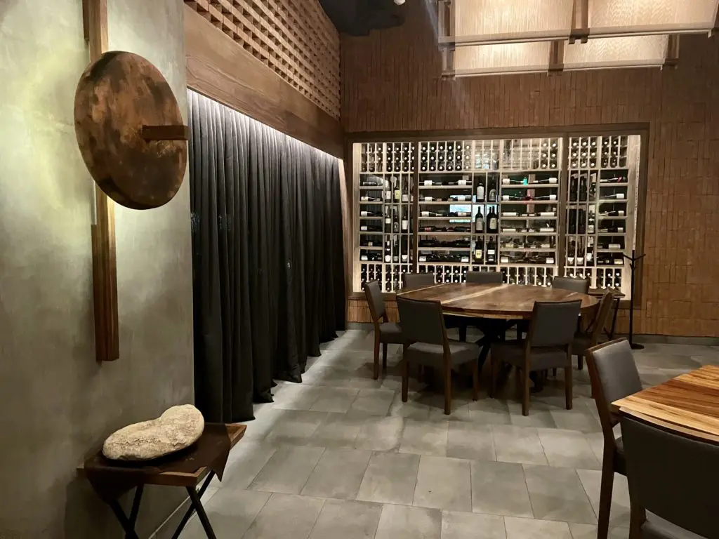 Serape looms overhead and sconces made of corn grinding stones amp up the Saltillo authenticity at the new Don Artemio. (Photo by Courtney Dabney)