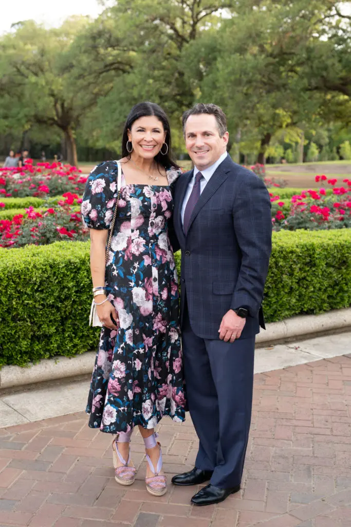 Hermann Park Conservancy board chair Kristy & Chris Bradshaw at the conservancy's 'Evening in the Park' (Photo by Daniel Ortiz)