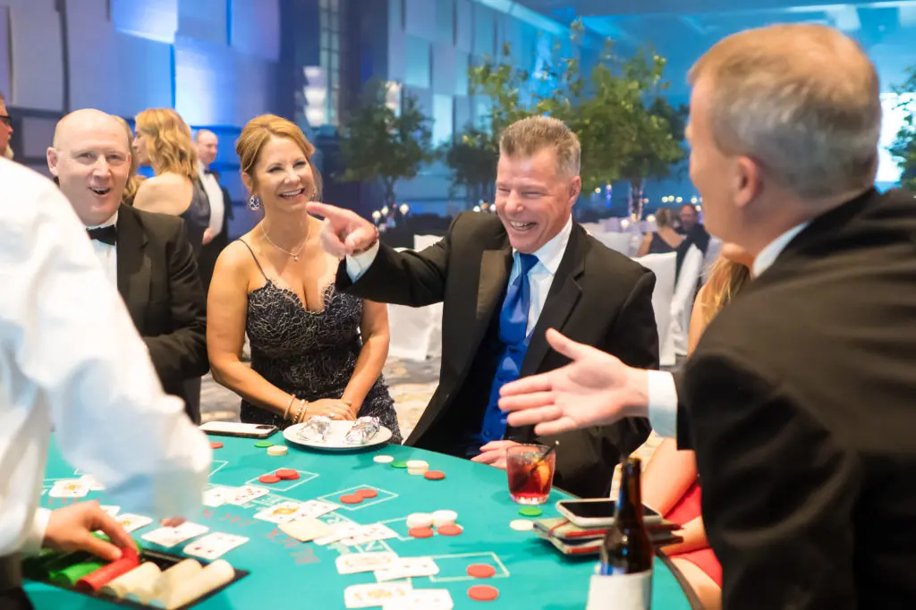 Casino games provide late-night entertainment for guests attending the JDRF Promise Ball held at the Hilton Americas-Houston (Photo by CJ Martin)