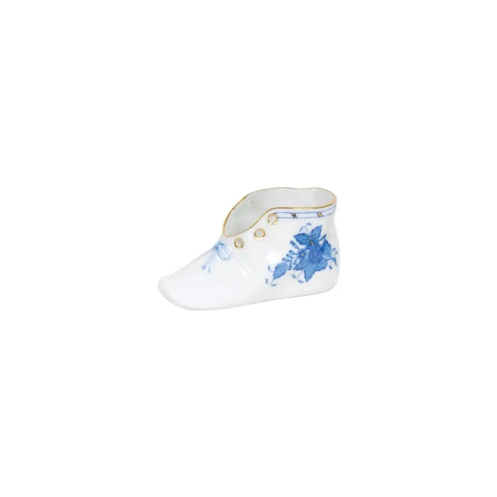 Herend Baby Shoe Chinese Bouquet Figurine.