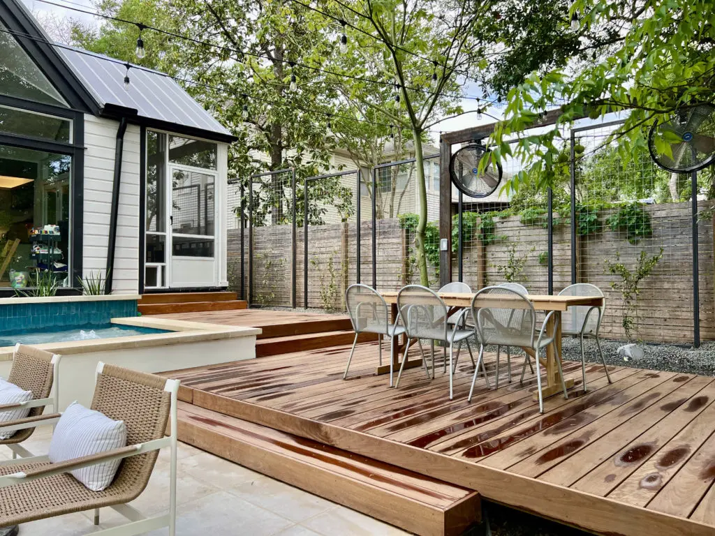 
Colectivo Creative transformed the challenging backyard in Old West Austin into a welcoming oasis.
