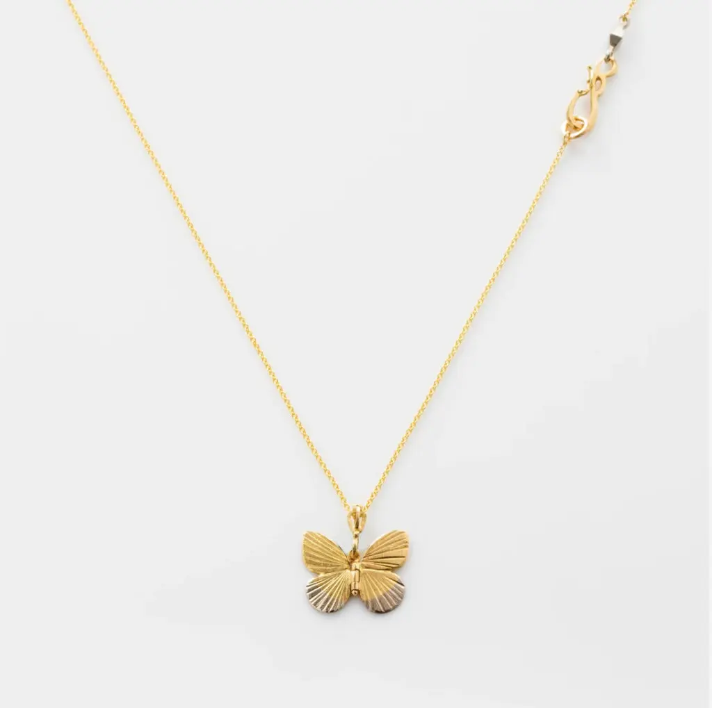 The Conservatory on Two Baby Asterope 18K Yellow Gold + 18K White Gold Chain Necklace ($1,950)