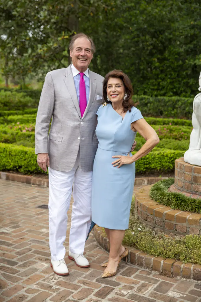 Jim & Dancie Ware at the Bayou Bend Garden Party (Photo by Jenny Antill)