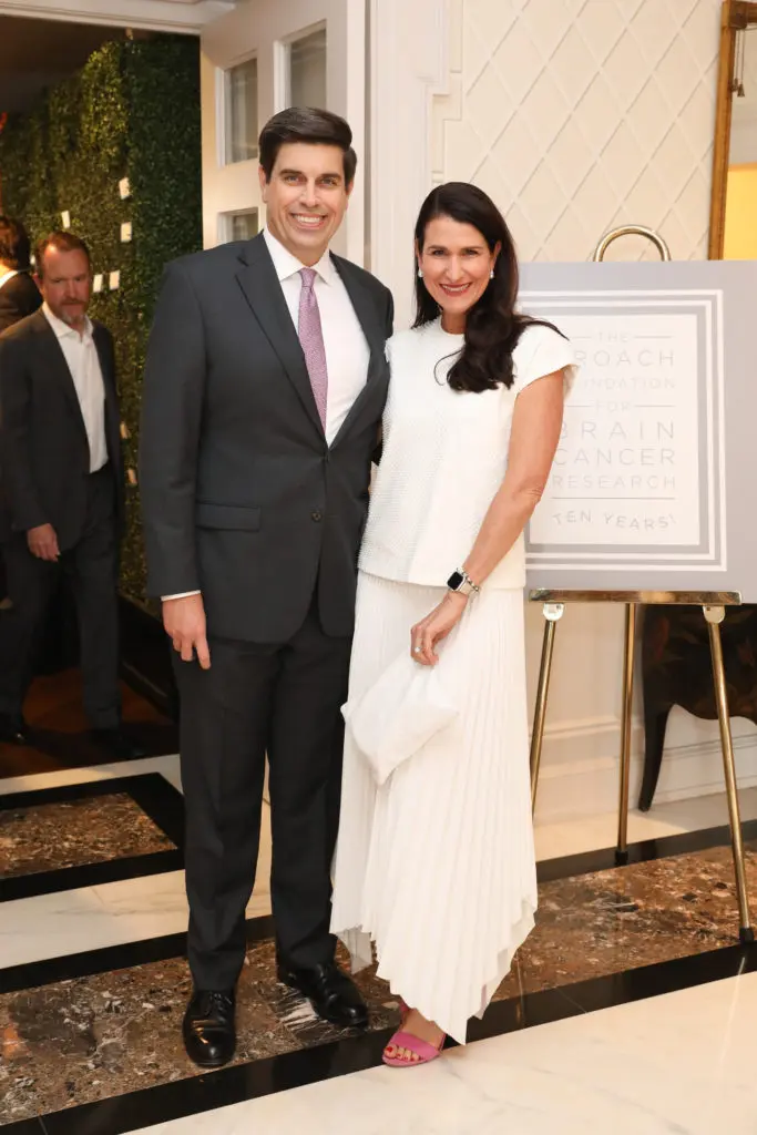 John & Kristen Berger at the Broach Foundation dinner. (Photo by Priscilla Dickson)