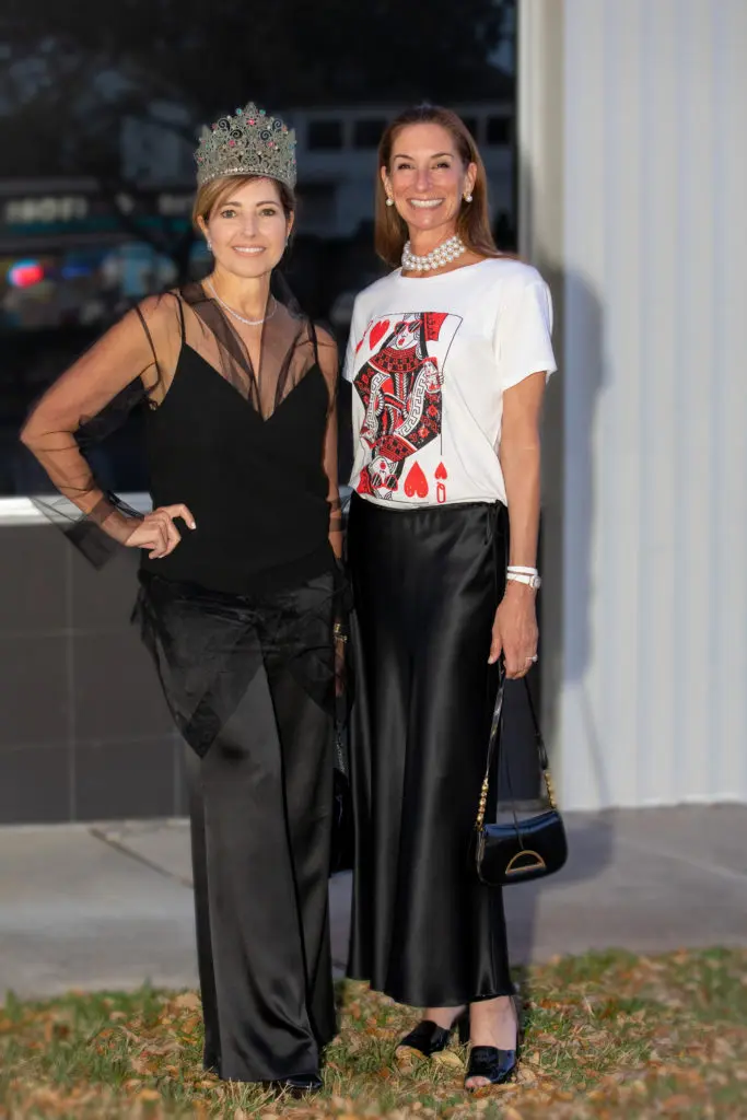 Kara Childress, Lisa Holthouse at the Studio Menil Fun & Games evening (Photo by Miroma Photography)