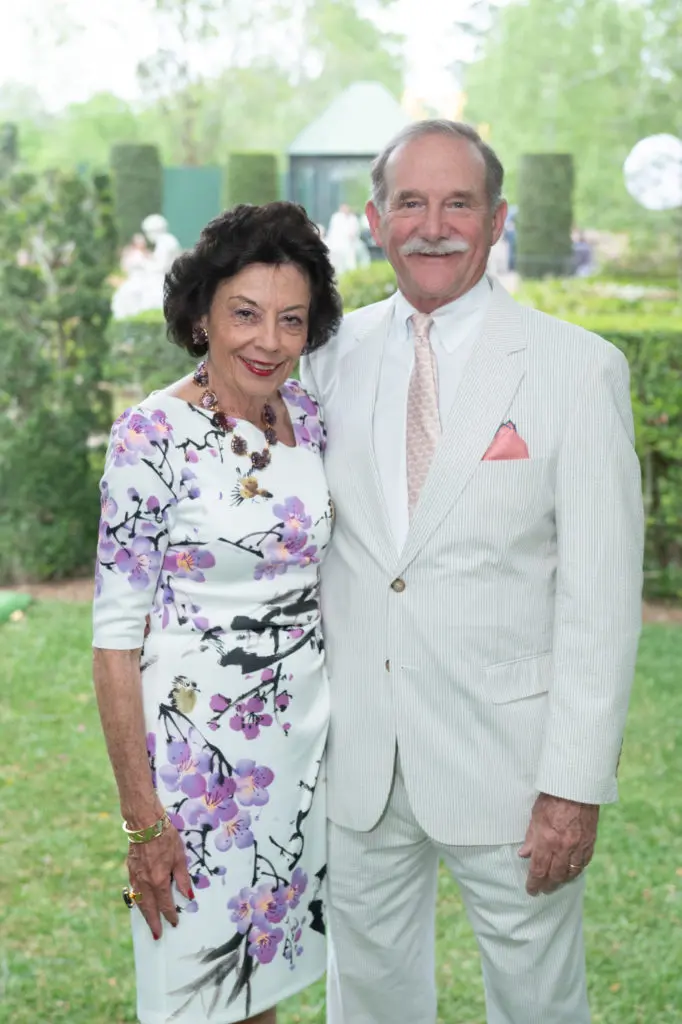 Kathy & Marty Goossen at the Bayou Bend Garden Party (Photo by Wilson Parish)