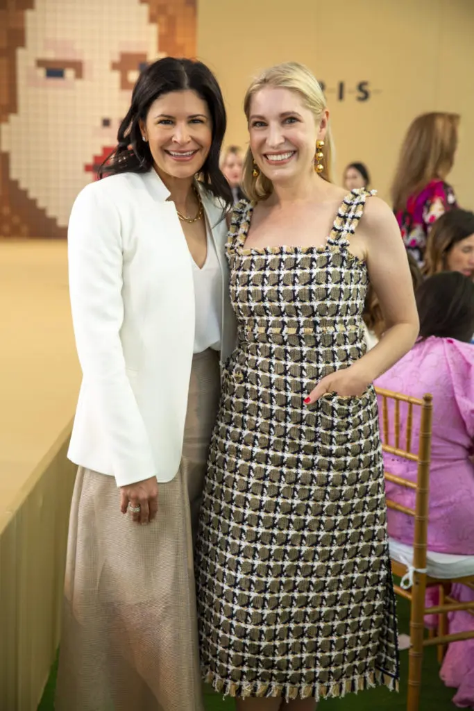 Kristy Bradshaw, Isabel David at the Bayou Bend Collection and Gardens fashion show luncheon (Photo by Jacob Power)