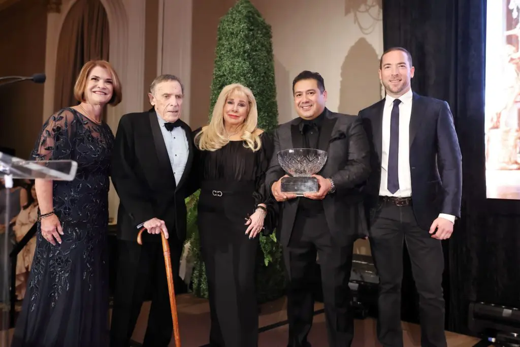 Michelle Bohreer, Marvy Finger, Sherri Zucker, Chris Cardenas, and Ed Finger at the Know Autism Gala (Photo by Daniel Ortiz)