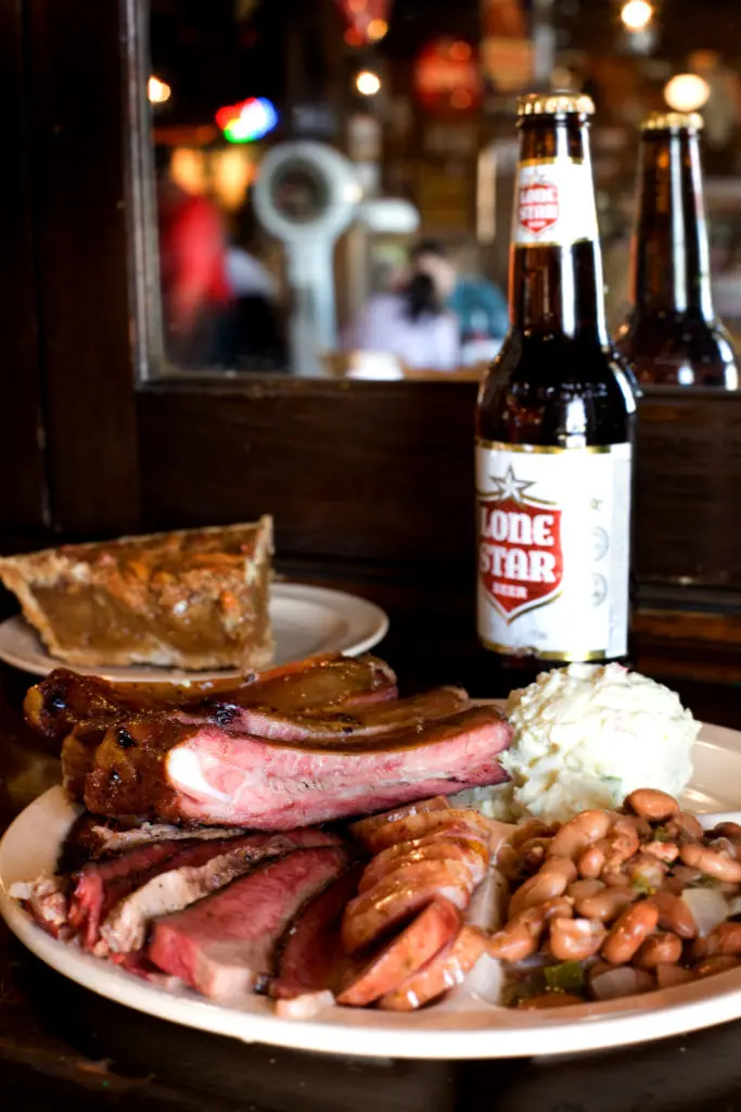 Choose from barbecue smoked brisket, turkey, sausage and more paired with an ice cold beer at Goode Co. BBQ. (Photo by Paula Murphy)