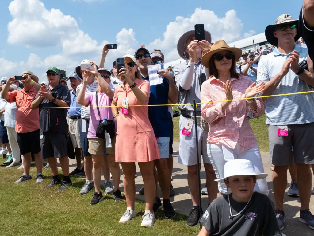 The fans turned out despite the hot — and sometimes rainy — weather. (Photo by F. Carter Smith)