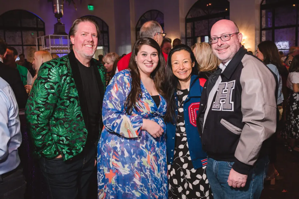 Peter Caldwell, Lia Vallone, Melissa Matsu, Phil Leedell at the Camp for All Homecoming gala (Photo by Johnny Than)