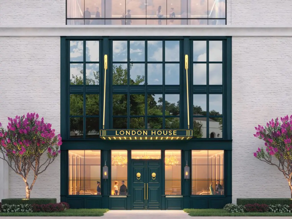 Inside the colorful, blue and green building, most units have private elevator entries for the utmost privacy