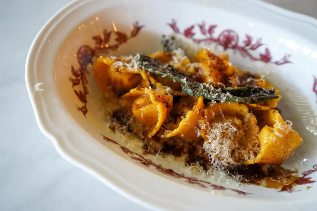 A new ravioli del giorno dish is on the Carbone Vino menu.