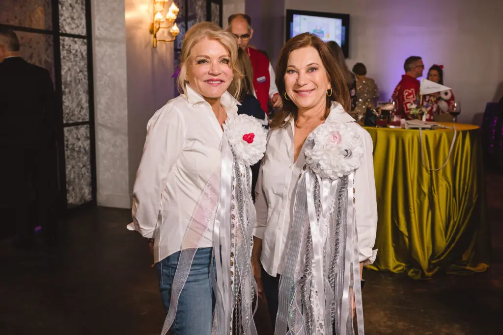 Susan Wilson, Barbie Hermis at the Camp for All homecoming-themed gala (Photo by Johnny Than)