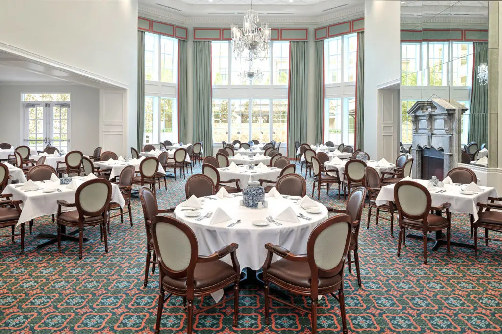 The main dining room at The Tradition Buffalo Speedway. (Photo courtesy of The Tradition)