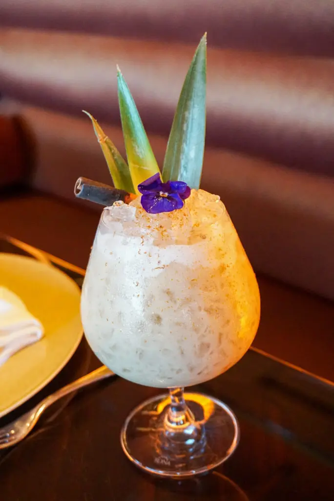 A Tamarind Colada, one of the unique mocktails at 1919. 