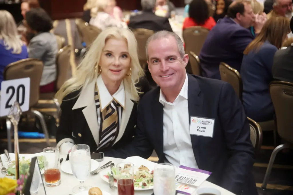 Tena & Tyson Faust at the Houston's Heroes luncheon (Photo by Quy Tran)
