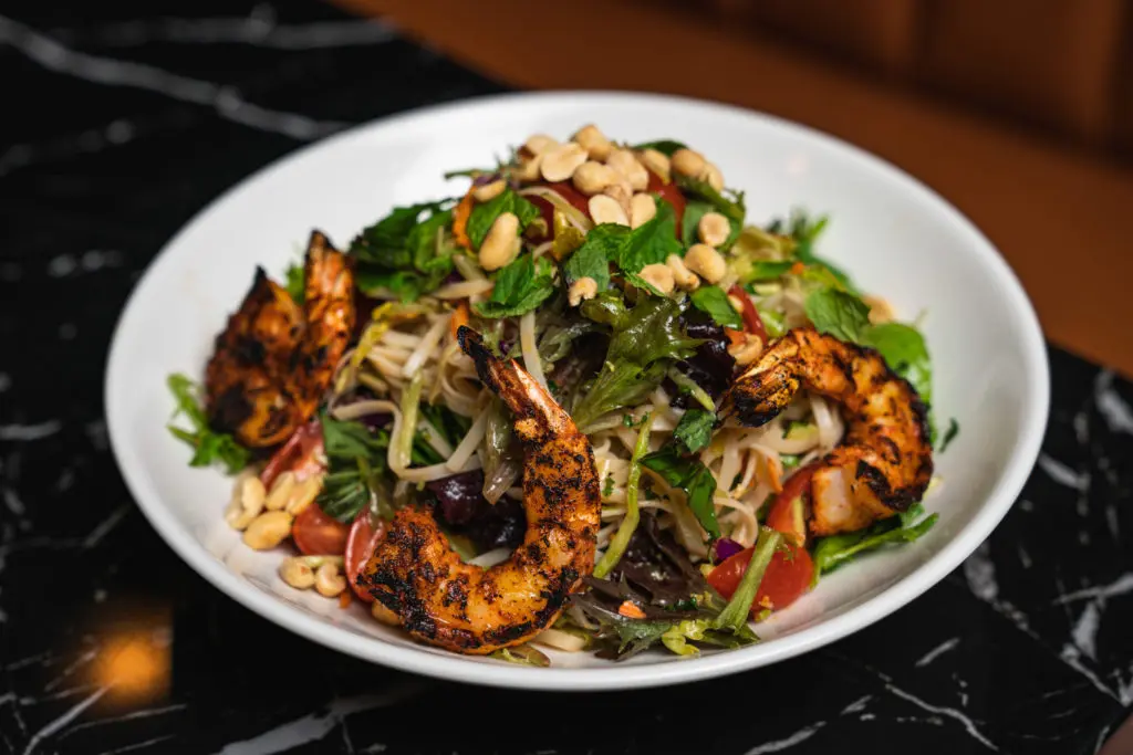  The much-adored Thai Noodle Salad at Houston's inspired, this version at the new Warwick Restaurant. (Photo by Photos by Raydon Creative)
