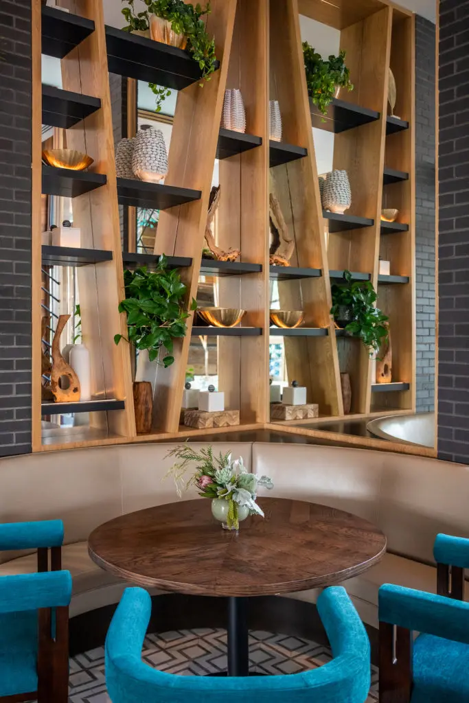 A corner of the Drey, The Village's on-site boutique hotel. 