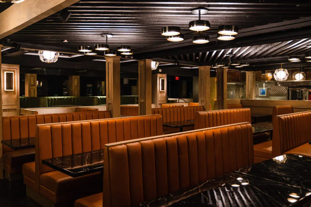 The interior of the new Warwick restaurant at 5888 Westheimer Road in the former spot of Houston's space at Fountainview. (Photo by Raydon Creative)