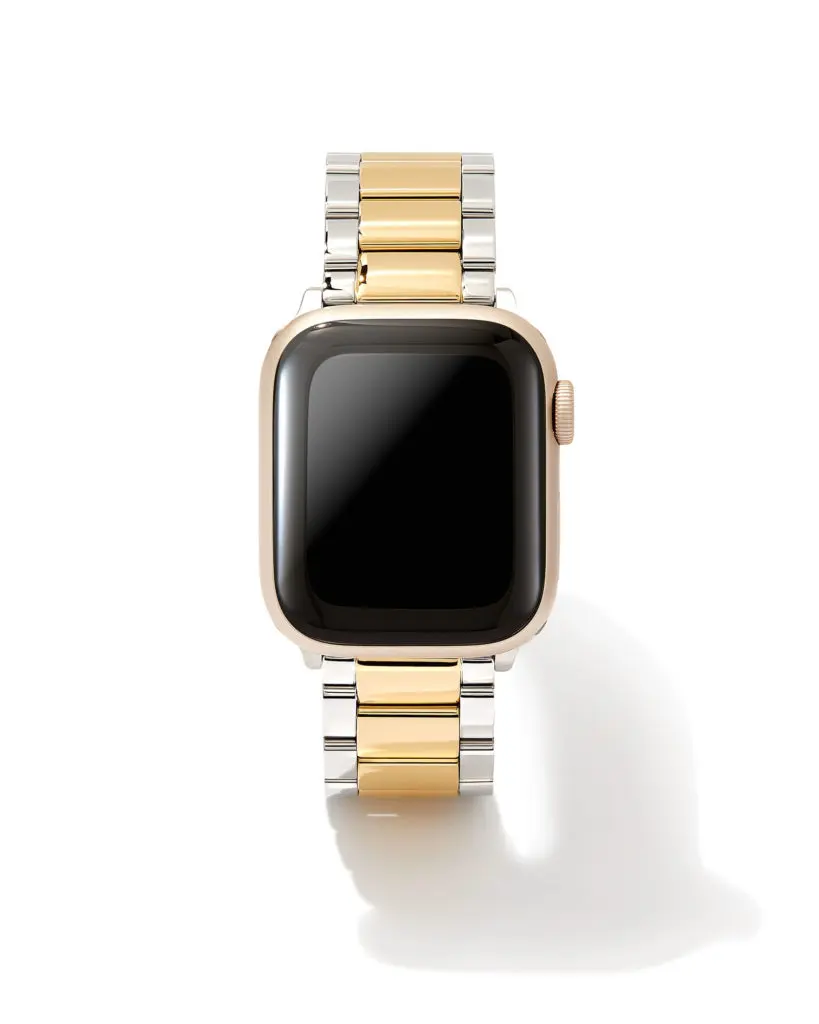 Dira 3 Link Watch Band in Two Tone Stainless Steel, $148