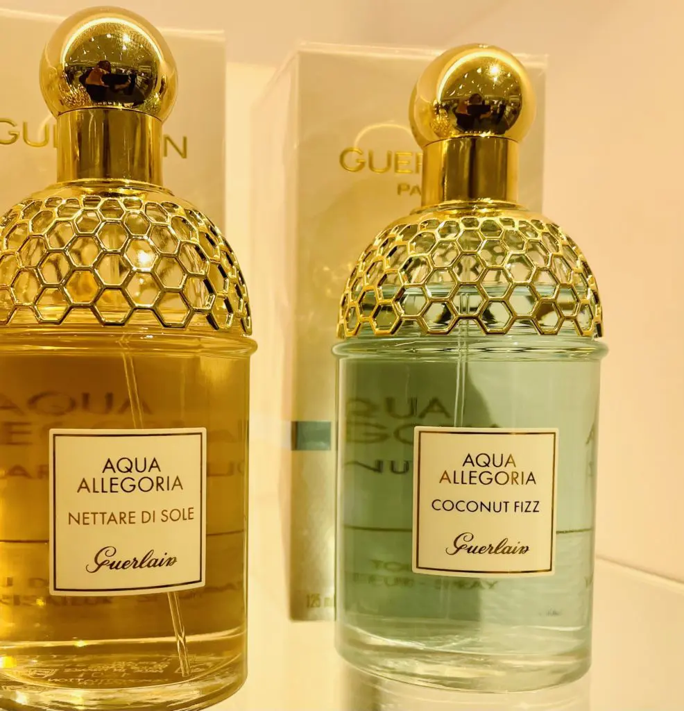 Guerlain's Aqua Allegoria collection focuses on two notes - Coconut Fizz can be layered with others in the collection. Photo by Courtney Dabney.