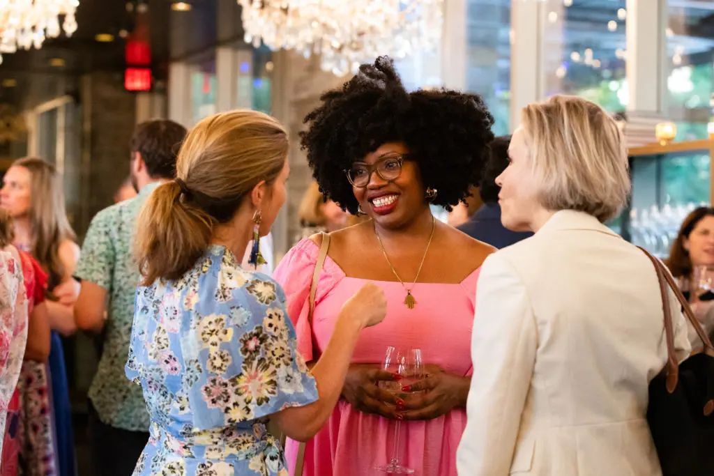 Janice Bond at the Buffalo Bayou Partnership Cocktails in Bloom fundraiser at Flora (Photo by Lawrence Elizabeth Knox)
