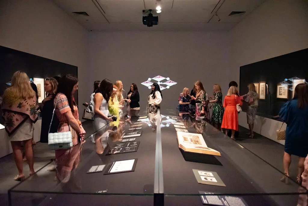 Guests getting an advanced look at Cartier and Islamic Art: In Search of Modernity (Photo by Tamytha Cameron Smith and Simon Luna of The Mamones LLC)