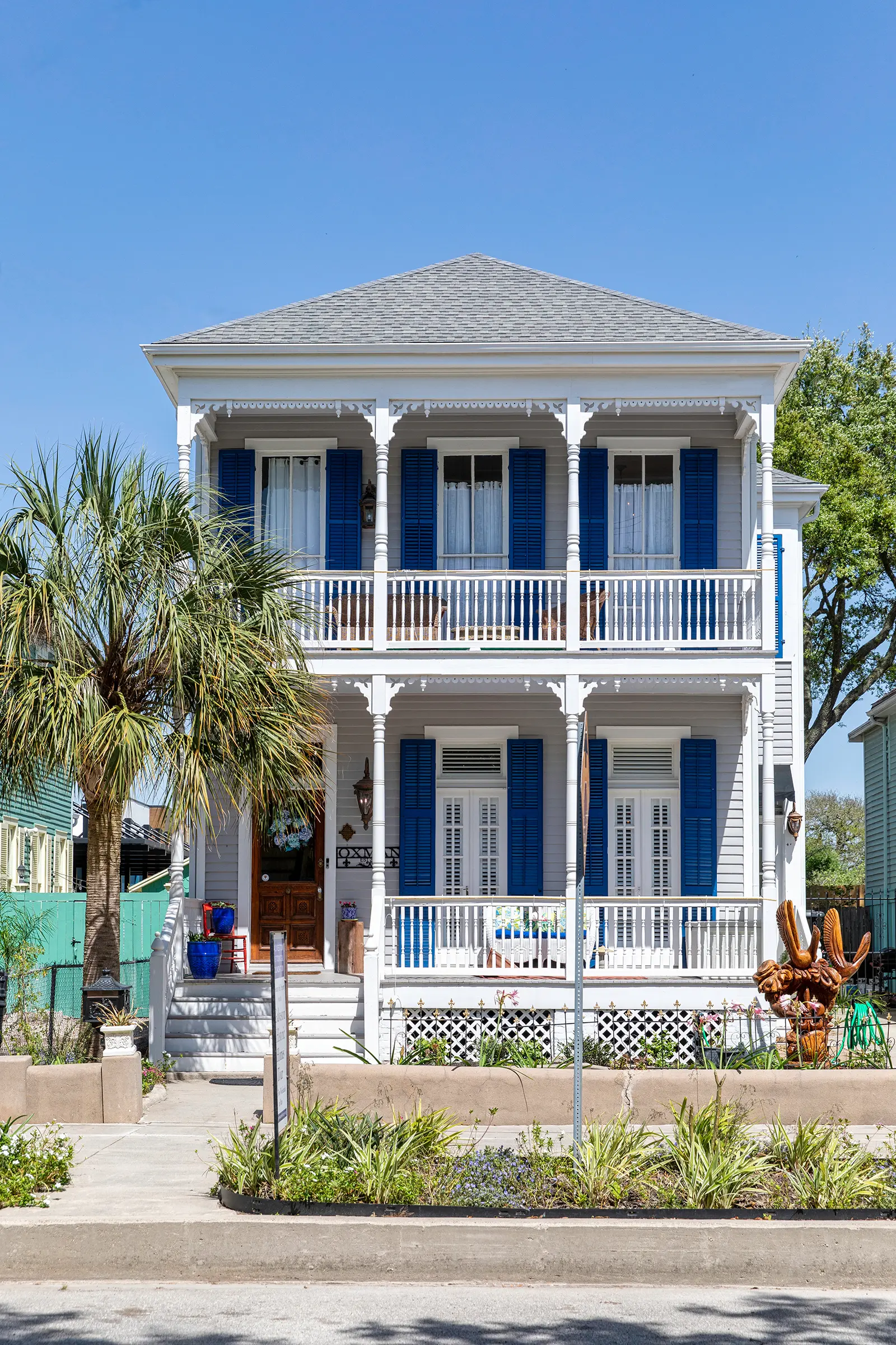 The 1896 Oscar and Mary Walker House in Galveston's Silk Stocking Historic District. (Photo by Koby Brown Photography)