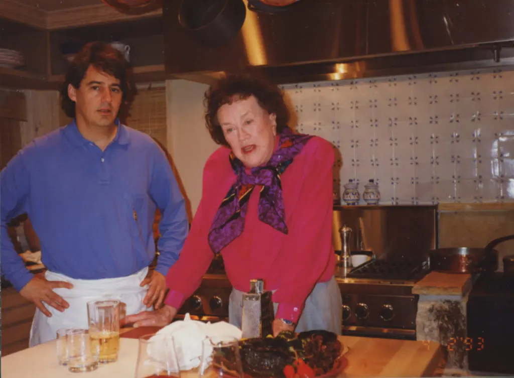 Robert Del Grande and Julia Child in 1993.